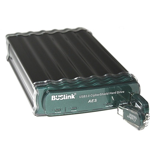 Buslink CipherShield CSE-12T-SU3 12 TB Hard Drive - External - SATA - eSATA, USB 3.0