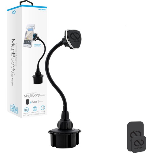 Hypercel MagBuddy Vehicle Mount for Smartphone, iPhone, iPad, iPad Air, iPad mini, Tablet - Black - Black