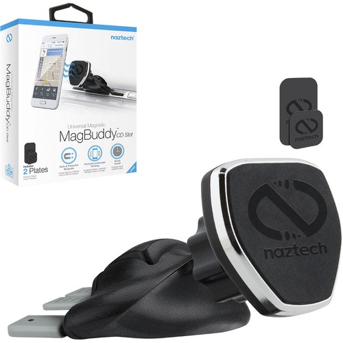 Hypercel MagBuddy Vehicle Mount for Smartphone, iPhone, iPad, iPad Air, Tablet, iPad mini - Black - Black