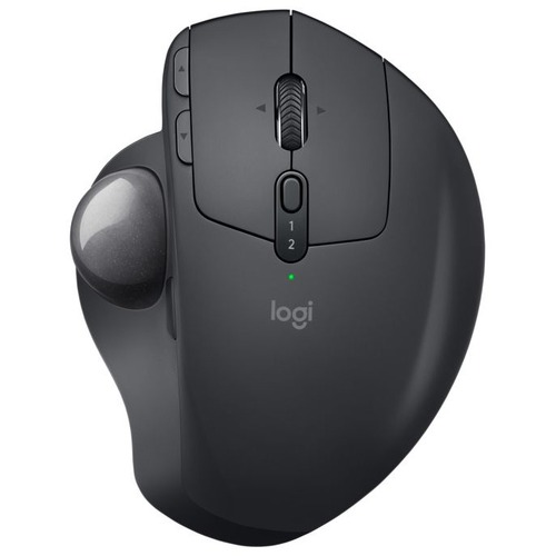 Logitech MX ERGO PLUS Advanced Wireless Trackball for PC and MAC with extra 10° wedge - Optical - Wireless - Bluetooth/Radio Frequency - 2.40 GHz - Graphite - USB - 440 dpi - Trackball, Scroll Wheel - 8 Button(s) - Right-handed Only