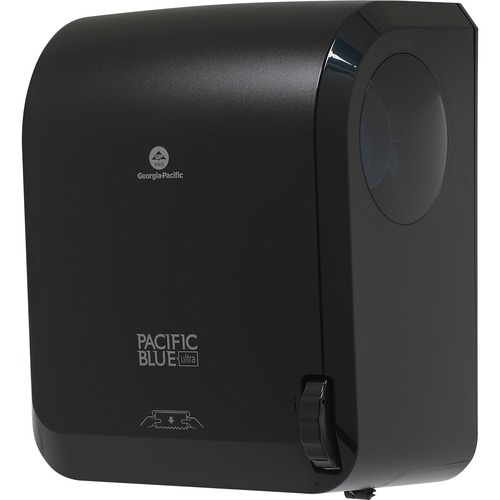 Pacific Blue Ultra Mechanical High-Capacity Paper Towel Dispenser - 16" Height x 12.9" Width x 8.9" Depth - Black - Durable, Heavy Duty, Touch-free - 1 Each