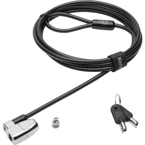 Kensington ClickSafe 2.0 Keyed Laptop Lock - 6 ft Cable - Keyed Lock - Black - Carbon Steel - For Notebook