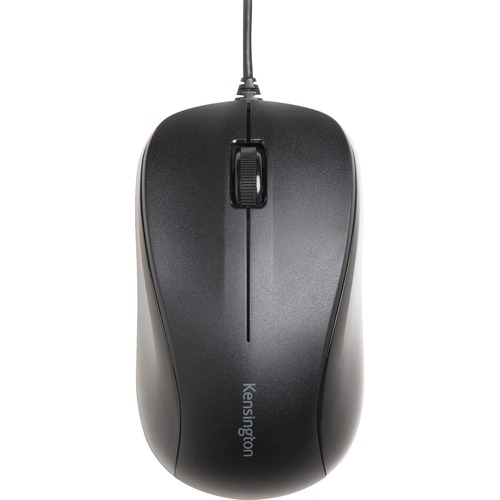 Kensington Quiet Clicking Wired Mouse - Optical - Cable - Black - 1 Pack - USB - 1000 dpi - Scroll Wheel - 3 Button(s) - Symmetrical - Mice - KMWK72110WW