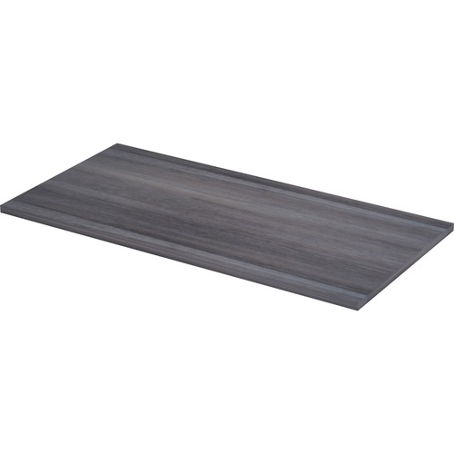 Lorell Relevance Series Tabletop - 47.6" x 23.6" x 1" Table Top - Straight Edge - Finish: Charcoal, Laminate