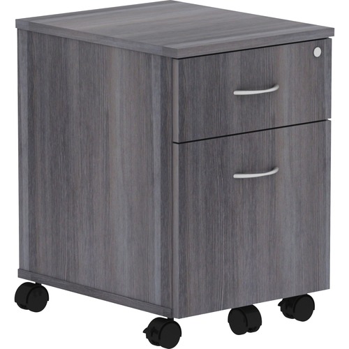 Lorell Relevance Series 2-Drawer File Cabinet - 15.8" x 19.9"22.9" - 2 x File, Box Drawer(s) - Finish: Weathered Charcoal, Laminate