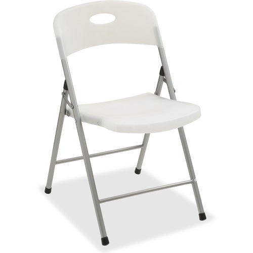 Lorell Heavy-duty Translucent Folding Chairs - Clear Plastic Seat - Clear Plastic Back - 4 / Carton