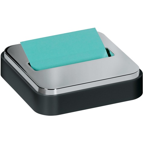Post-it® Note Dispenser - 3" x 3" Note - 45 Sheet Note Capacity - Black