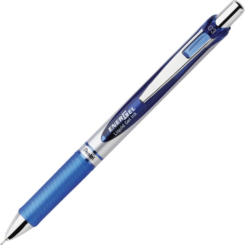 Pentel Deluxe RTX Retractable Pens - 0.3 mm Pen Point Size - Refillable - Retractable - Blue Gel-based Ink - 1 Each - Gel Ink Pens - PENBLN73C