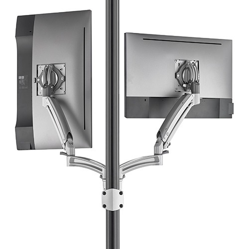 Chief Kontour K1P220SXRH Pole Mount for Monitor, All-in-One Computer - Silver - TAA Compliant