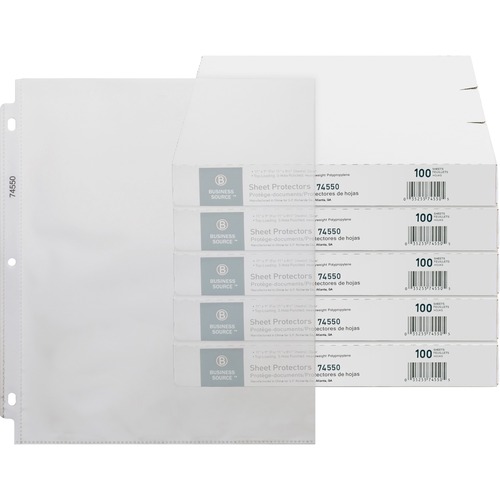 Picture of Business Source Top-Loading Poly Sheet Protectors