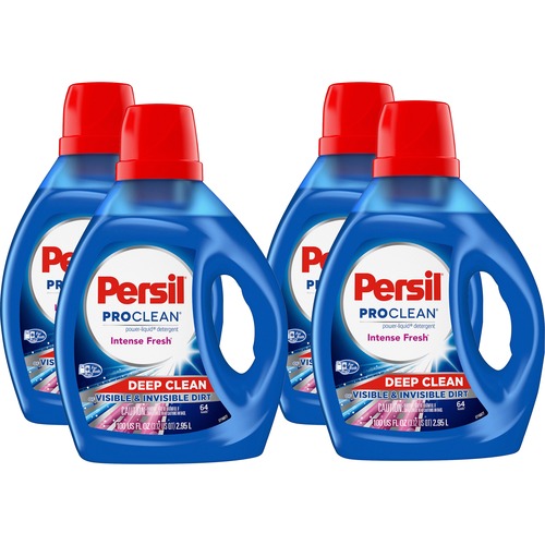 Persil ProClean Power-Liquid Detergent - 100 fl oz (3.1 quart) - Intense Fresh ScentBottle - 4 / Carton - Blue