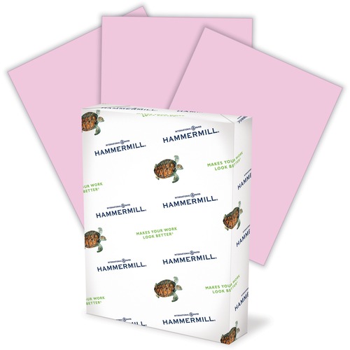 Hammermill Colors Recycled Copy Paper - Lilac - Letter - 8 1/2" x 11" - 20 lb Basis Weight - Smooth - 10 / Carton - 5000 Sheets - 500 Sheets per Ream - 10 Ream per Case - Jam-free, Archival-safe, Acid-free - Lilac