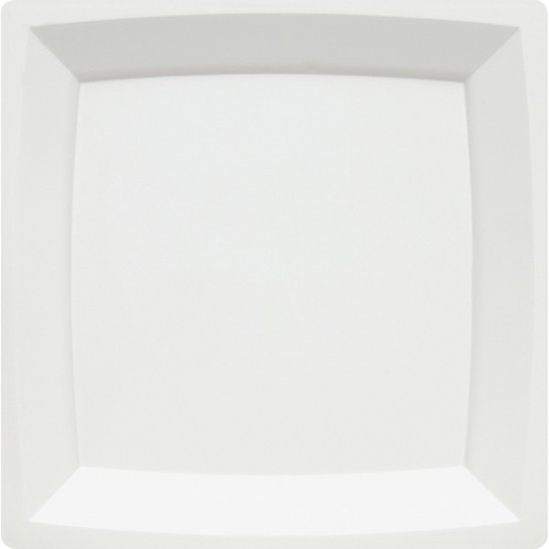 Milan Classicware 9-2/5" Square Dinner Plates - 12 / Pack - Disposable - White - Plastic Body - 10 / Carton