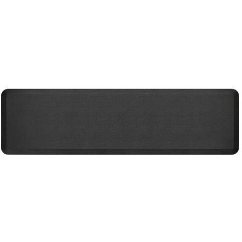 NEWLIFE ECO PRO ANTI FATIGUE MAT BLACK 20X72 - Floor - 72" Length x 20" Width x 0.750" Thickness - Rectangular - Brushed Texture Design - Polyurethane Foam, Bio-Foam - Black - 1