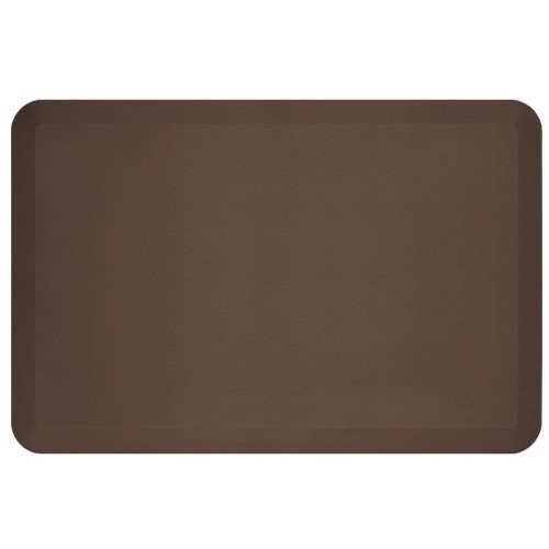 NEWLIFE ECO PRO ANTI FATIGUE MAT BROWN 24X36 - Floor - 36" Length x 24" Width x 0.750" Thickness - Rectangular - Brushed Texture Design - Polyurethane Foam, Bio-Foam - Brown - 4
