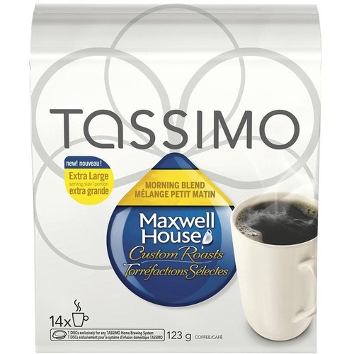 TASSIMO Maxwell House Morning Blend - Compatible with Tassimo Brewer - Arabica, House Blend - Medium - 14 / Pack