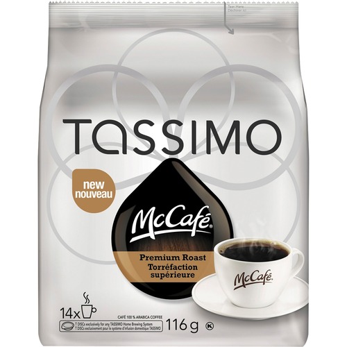 McCafé Tassimo Premium Roast Coffee Pods - Arabica, Rich Aroma Pod - Arabica, Rich Aroma - 4.1 oz - 14 / Bag