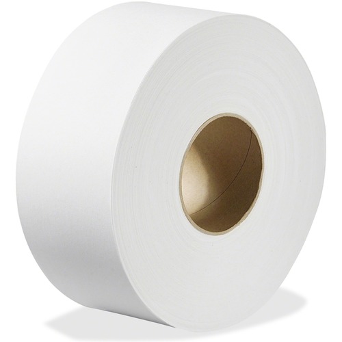Esteem Single-ply Jumbo Bath Tissue Roll - 1 Ply - 3.3" x 2000 ft - White - Soft, Absorbent - For Bathroom - 8 / Carton - Bathroom Tissues - KRI05611