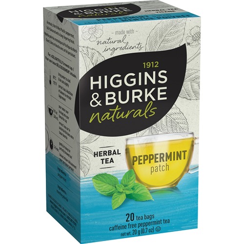 Higgins & Burke Naturals Peppermint Herbal Tea - Herbal Tea - 20 / Box