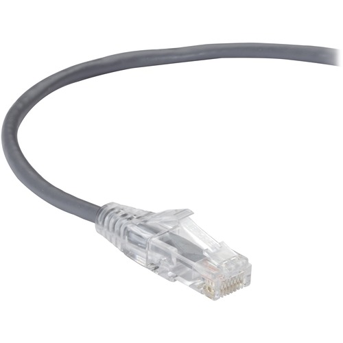 Black Box Slim-Net Cat.6a UTP Patch Network Cable - 2 ft Category 6a Network Cable for Patch Panel, Wallplate, Network Device - First End: 1 x RJ-45 Network - Male - Second End: 1 x RJ-45 Network - Male - 10 Gbit/s - Patch Cable - Gold Plated Contact - CM