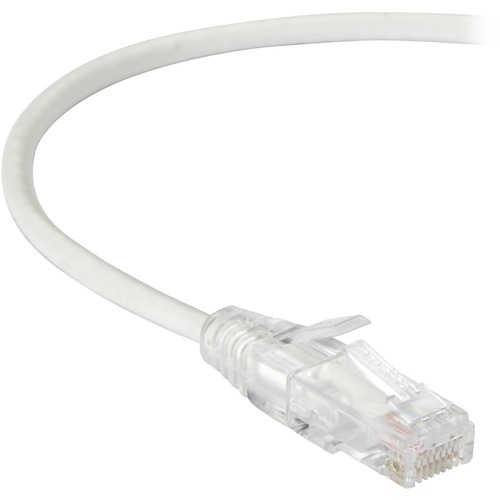Black Box Slim-Net Cat.6a UTP Patch Network Cable - 3 ft Category 6a Network Cable for Patch Panel, Wallplate, Network Device - First End: 1 x RJ-45 Network - Male - Second End: 1 x RJ-45 Network - Male - 10 Gbit/s - Patch Cable - Gold Plated Contact - CM