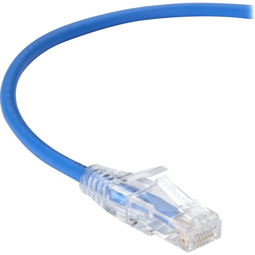 Black Box Slim-Net Cat.6 UTP Patch Network Cable - 5 ft Category 6 Network Cable for Patch Panel, Wallplate, Network Device - First End: 1 x RJ-45 Network - Male - Second End: 1 x RJ-45 Network - Male - 10 Gbit/s - Patch Cable - Gold Plated Contact - CM -