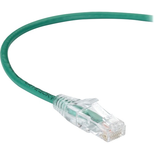 Black Box Slim-Net Cat.6 UTP Patch Network Cable - 3 ft Category 6 Network Cable for Patch Panel, Wallplate, Network Device - First End: 1 x RJ-45 Network - Male - Second End: 1 x RJ-45 Network - Male - 10 Gbit/s - Patch Cable - Gold Plated Contact - CM -
