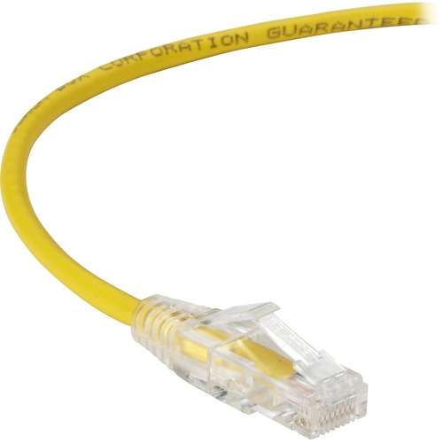 Black Box Slim-Net Cat.6a UTP Patch Network Cable - 5 ft Category 6a Network Cable for Patch Panel, Wallplate, Network Device - First End: 1 x RJ-45 Network - Male - Second End: 1 x RJ-45 Network - Male - 10 Gbit/s - Patch Cable - Gold Plated Contact - CM