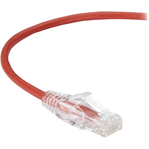 Black Box Slim-Net Cat.6a UTP Patch Network Cable - 7 ft Category 6a Network Cable for Patch Panel, Wallplate, Network Device - First End: 1 x RJ-45 Network - Male - Second End: 1 x RJ-45 Network - Male - 10 Gbit/s - Patch Cable - Gold Plated Contact - CM