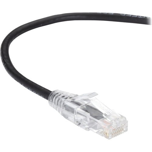 Black Box Slim-Net Cat.6 UTP Patch Network Cable - 5 ft Category 6 Network Cable for Patch Panel, Wallplate, Network Device - First End: 1 x RJ-45 Network - Male - Second End: 1 x RJ-45 Network - Male - 10 Gbit/s - Patch Cable - Gold Plated Contact - CM -