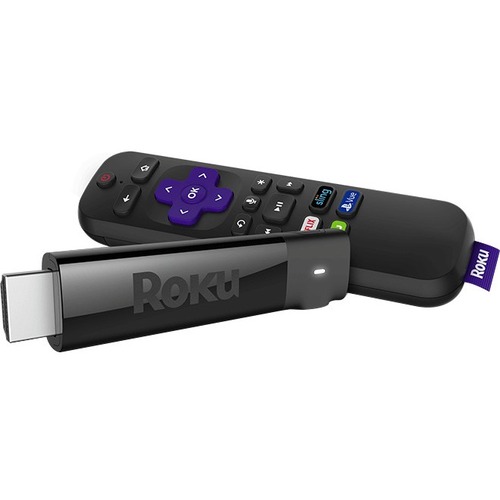 Roku Streaming Stick+ 3810R - DTS Digital Surround, Dolby Digital - Internet Streaming - 2160p - HDMI - USB - Android, Apple iOS