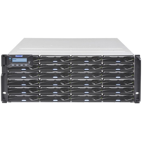 Infortrend EonStor DS 3024U SAN Storage System - 24 x HDD Supported - 24 x SSD Supported - 1 x 12Gb/s SAS Controller - RAID Supported 0, 1, 3, 5, 6, 10, 30, 50, 60 - 24 x Total Bays - 24 x 2.5"/3.5" Bay - Gigabit Ethernet - Network (RJ-45) - iSCSI, SNMP, 
