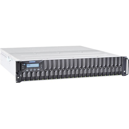 Infortrend EonStor DS 3024UB SAN Storage System - 24 x HDD Supported - 24 x SSD Supported - 1 x 12Gb/s SAS Controller - RAID Supported 0, 1, 3, 5, 6, 10, 30, 50, 60 - 24 x Total Bays - 24 x 2.5"/3.5" Bay - Gigabit Ethernet - Network (RJ-45) - iSCSI, SNMP,