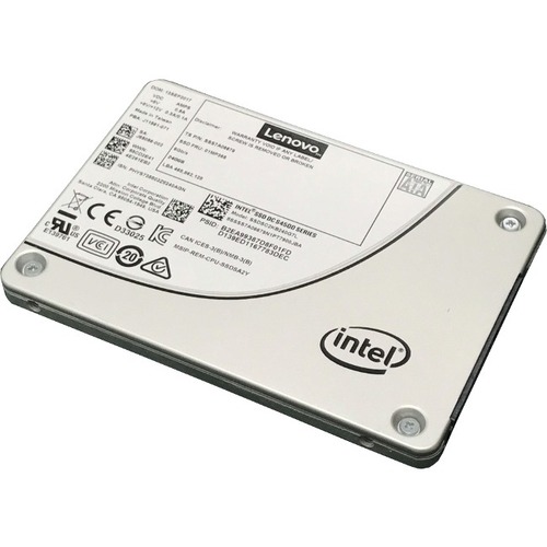 Lenovo DC S4500 480 GB Solid State Drive - 2.5" Internal - SATA (SATA/600) - 500 MB/s Maximum Read Transfer Rate - Hot Swappable - 256-bit Encryption Standard - 1 Year Warranty