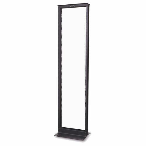 Belkin 2 Post - 42U Rack Height x 19" Rack Width - Black - 1000 lb Maximum Weight Capacity - TAA Compliant