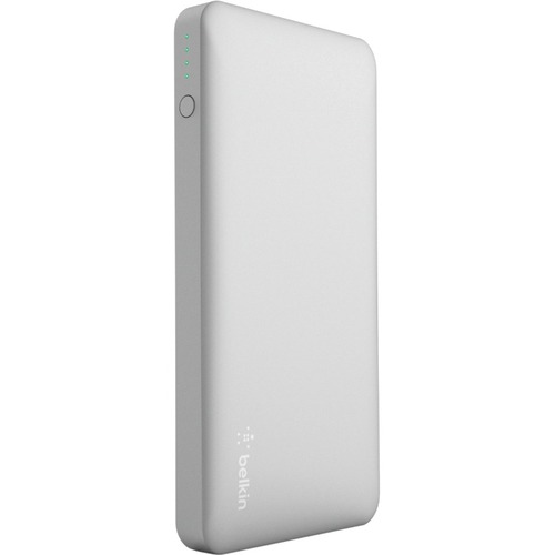 Belkin Power Bank - For USB Device - 10000 mAh - 2.40 A - 5 V DC Output - Silver