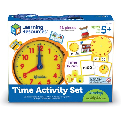 Learning Resources Time Activity Set - Learning Clock - Theme/Subject: Learning - 4 Year & Up - Multi