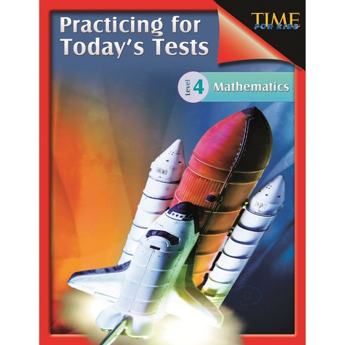 Shell Education Math Practice Tests - Level 4 Printed Book - 128 Pages - Book - Grade 4