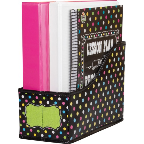 Teacher Created Resources Chalkboard Brights Book Bin - 8" Height x 5" Width x 11" Depth - Multi - 1 Each
