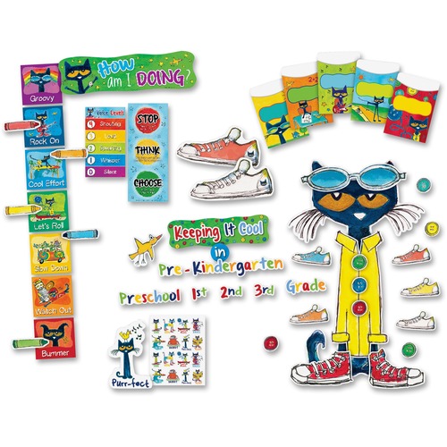 Picture of Teacher Created Resources Pete The Cat Bulletin Board Set