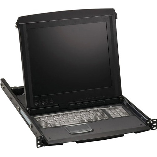 Black Box ServView 17" LCD Console Drawer with 8-Port CATx KVM Switch - 8 Computer(s) - 17" LCD - 1280 x 1024PS/2 PortUSBVGA - Keyboard - TouchPad - 12 V DC, 120 V AC, 230 V AC Input Voltage - 1U High - TAA Compliant