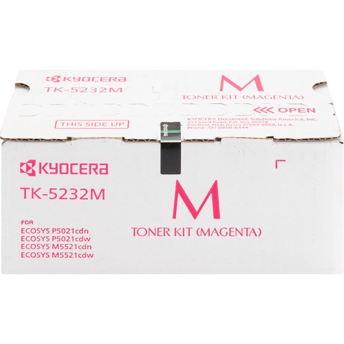 Kyocera TK-5232M Original High Yield Laser Toner Cartridge - Magenta - 1 Each - 2200 Pages