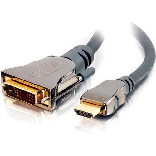 C2G 1m SonicWave HDMI to DVI-D Digital Video Cable (3.2ft) - Male HDMI - DVI Male - 3.28ft - Gray