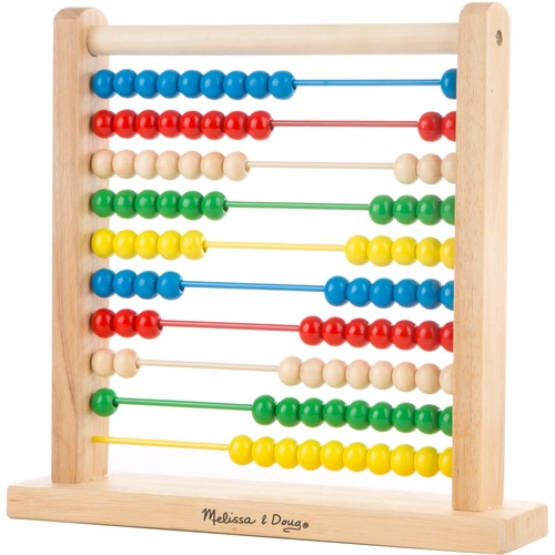 Melissa & Doug Abacus Classic Wooden Toy - Theme/Subject: Learning - Skill Learning: Visual, Mathematics, Color, Patterning, Motor Skills, Counting - 3-5 Year - Multicolor