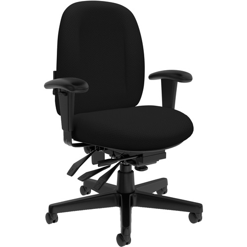 Global Granada with Schukra - Echo Seat - Echo Back - High Back - 5-star Base - 1 Each - High Back - GLB3117TC74BLK3NHP