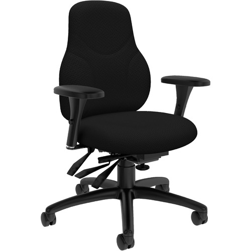 Global Tritek Ergo Select 7491-3 Task Chair - Echo Foam Seat - Echo Foam Back - Mid Back - 5-star Base - Yes - 1 Each