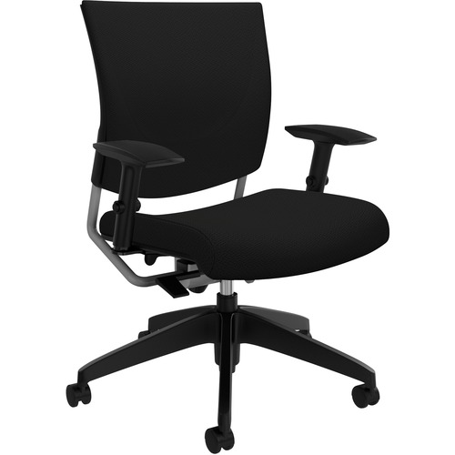 Global Graphic Upholstered Posture Back (2739) - Echo Fabric Seat - Echo Fabric Back - 5-star Base - Yes - 1 Each