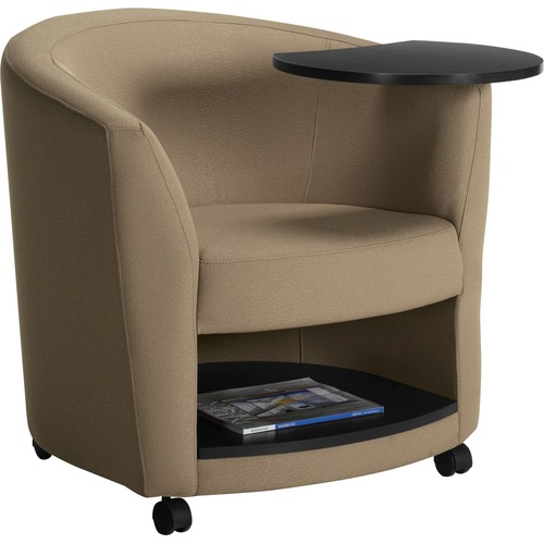 Global Sirena Lounge Chair, Laminate Book Shelf - Rumble Seat - Rumble Back