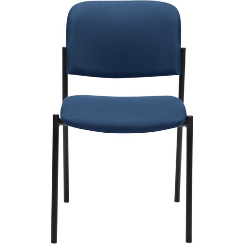 Offices To Go Minto MVL2748 Stacking Chair - Admiral Fabric Seat - Steel Frame - 1 Each - Reception, Side & Guest Chairs - GLBMVL2748JN08