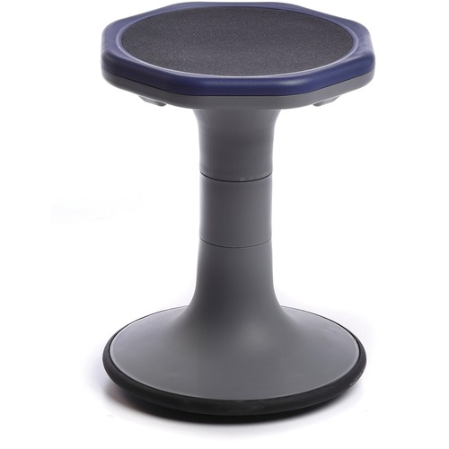 MITYBILT Jive Balance 15" - Memory Foam Seat - Light Gray, Navy - Polypropylene, Thermoplastic Elastomer (TPE) - 1 Each